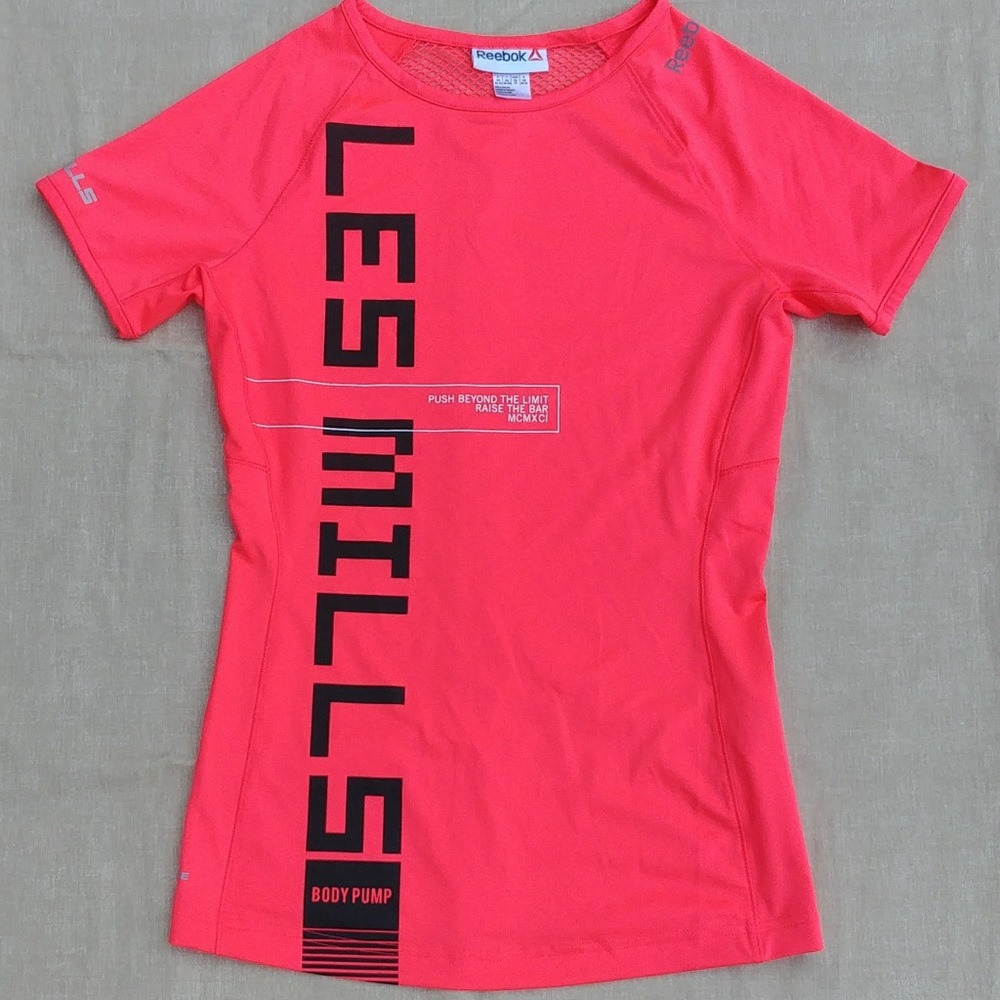 Reebok Women's Coral Pink Short Sleeve Tee